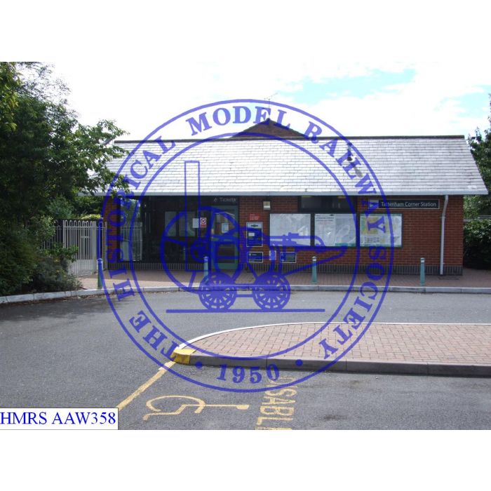 [AAW358] Tattenham Corner Station. Station building east facing side