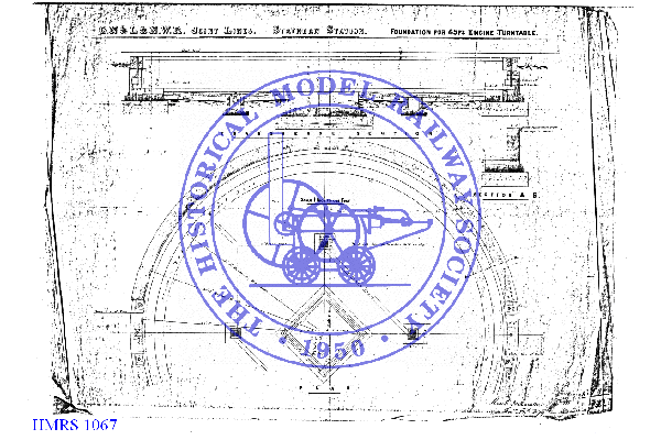 HMRS 1067: Stathern Station Foundation for 45ft Engine Turntable