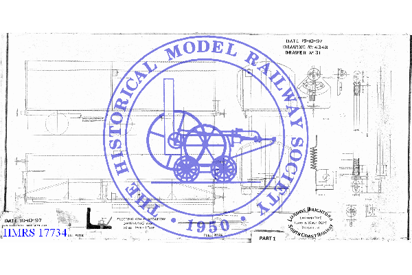 HMRS 17734: Electric Communication - 30ft Guards Van - 6 Wheeled