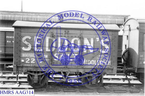 [AAG314] Seddon's Salt (Middlewich) 10T curved roof Salt van No 22.