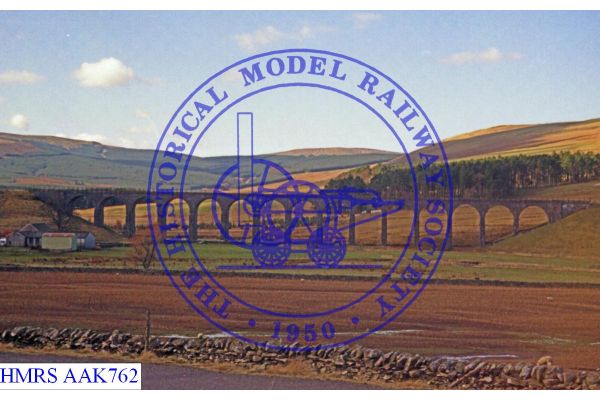 [AAK762] Stone Built viaduct, from side, mid-distant view, Opened 1862, closed January 1969.