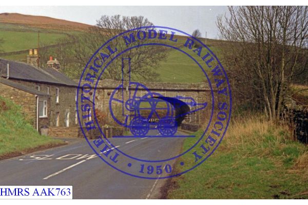 [AAK763] Stone Built viaduct, view south crossing A689 road.