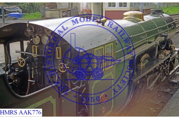 [AAK776] 4-6-2 RHDR No. 3 at platform inc view into cab. Engine named "Southern Maid", Built 1926.