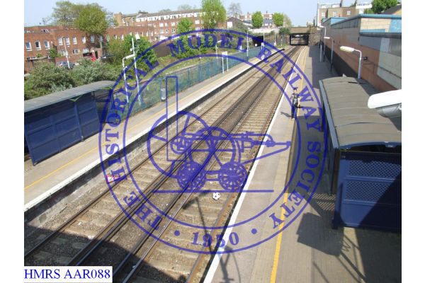 [AAR088] Caledonian Road and Barnsbury Station.  Standing on the west bound platform side of the footbridge l