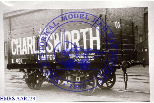 [AAR229] Charlesworth J&J 12T 8-plank S/E  001. Return empty via Lofthouse Jcn LNE, Sturton Sidings LMS.