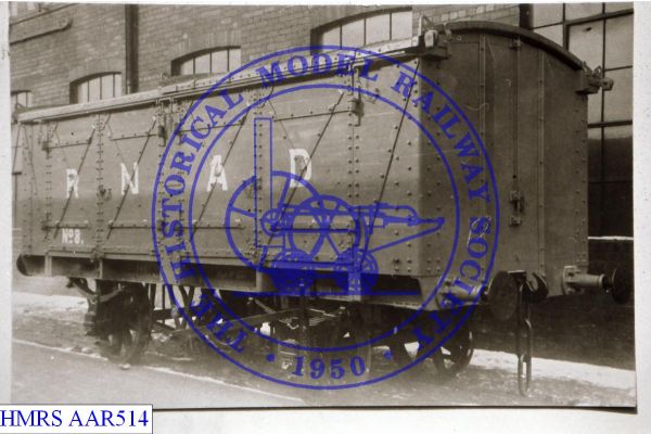 [AAR514] RNAD 10T all steel van No. 8, sliding roof top loading. Royal Naval Armament Depot Portland.