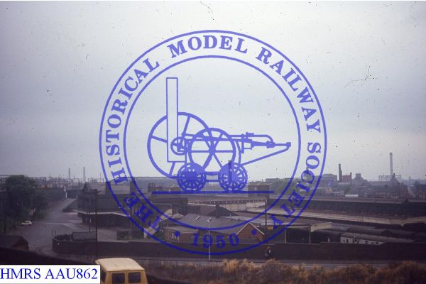 [AAU862] Wolverhampton. Low level station, seen from up train on high level line.
