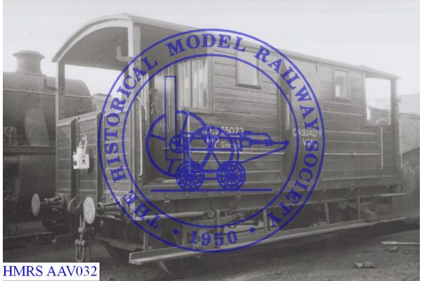 [AAV032] Casualty van BR DS55072 MP Dept Gorton converted brake van F3R