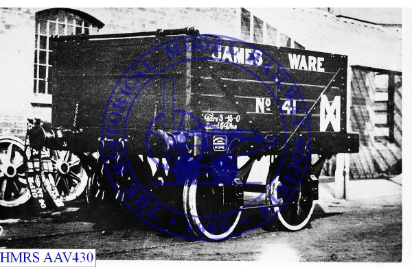 [AAV430] (Glos. Wagon Co) 6T 5-plank open wagon, end door No 41.