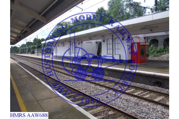 [AAW688] Platform 3 side of platform 3 and 4 island platform.  Southern two thirds of.  Taken from platform 2