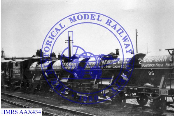 [AAX434] Chipman Chemical (EC3) Four tank wagons + Bk van [OP] R3L Wagons Nos. 22, 23, 24 & 25