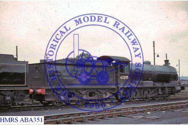 [ABA351] 0-8-0 BR Q6 63395 R3R [BUB] Darlington shed yard 1961