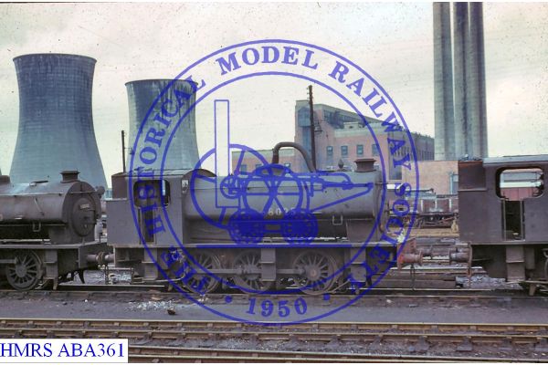 [ABA361] 0-6-0ST BR J94 68025 Darlington RHS two cooling towers left background