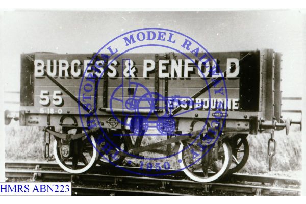 [ABN223] Burgess & Penfold (Eastbourne)  8T 5 plank No.55 [OP] 1900 F3R Open spoke wheels, wooden solebars si