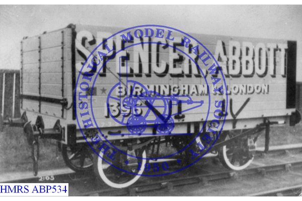[ABP534] Spencer Abbott (Birmingham) 12T 8 plank S/E 1396 [OP] F3R Tare: 7-3-2, split spoke wheels, Photo No.