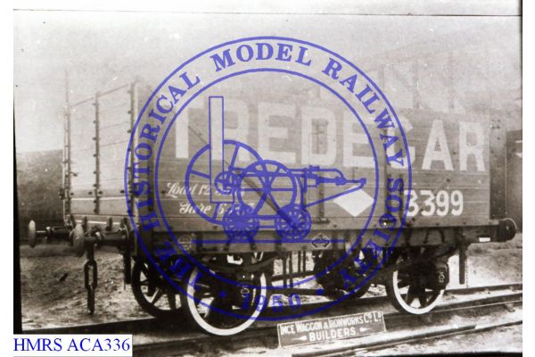 [ACA336] Tredegar (Iron Wks & Colliery) 12T 7 plank S/E 3399 F3R