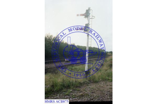 [ACB875] Warsop, Welbeck Colliery Jct twin UQ shunt signals, track + discs