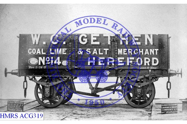 [ACG319] Gethen W C (Hereford) 8T 5 plank No.14 [OP] 1894 Side Spoked wheels, sSdBk, GRCW No. 1835, Registere