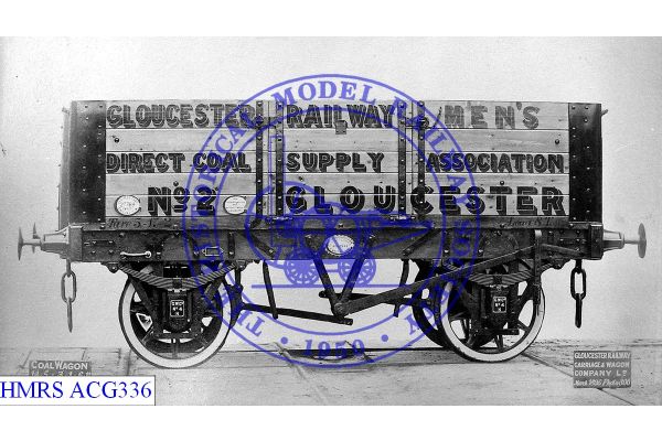 [ACG336] Gloucester Railway Men's Coal  8T 5 plank No. 2 [OP] Side GRCW owners No. 27769. varnished, black le