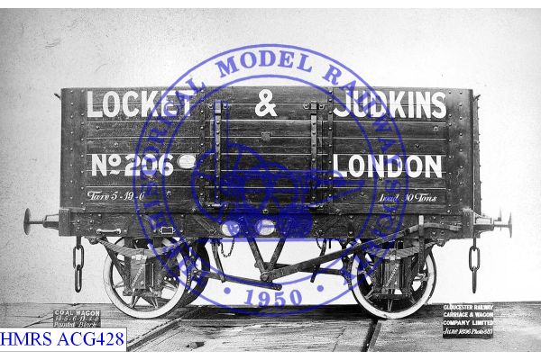 [ACG428] Locket & Judkins (London) 10T 7 plank 206 [OP] 1896 Side Spoked wheels, sSdBk, GRCW No. 29033, paint