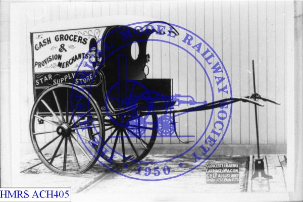 [ACH405] Star Supply Store 2 wheel horse drawn delivery van [OP] 1897 F3R Cash Grocers & Provision Merchants,