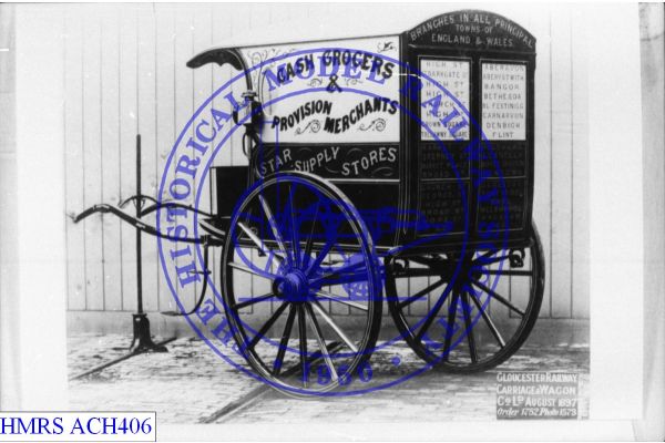 [ACH406] Star Supply Store 2 wheel horse drawn delivery van [OP] 1897 R3L Cash Grocers & Provision Merchants,