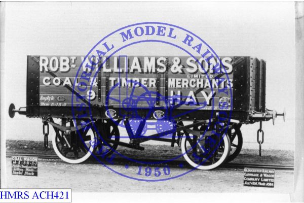 [ACH421] Robert Williams & Sons (Hay) 8T 5 plank No. 9 [OP] 1898 Side Spkd wheels, sSdBk, GRCW No. 29954, Pho