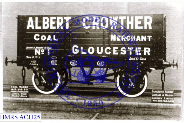 [ACJ125] Albert Crowther (Gloucester) 10T 7 plank No. 1 [OP] Side Loaded to Hempstead sidings, Tare: 5-17-1,