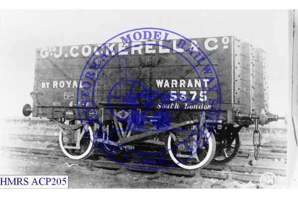 [ACP205] Cockerell G J (Sth London Depot) 10T 5 plank S/E 5375 [OP] R3L marked "By Royal Warrant"