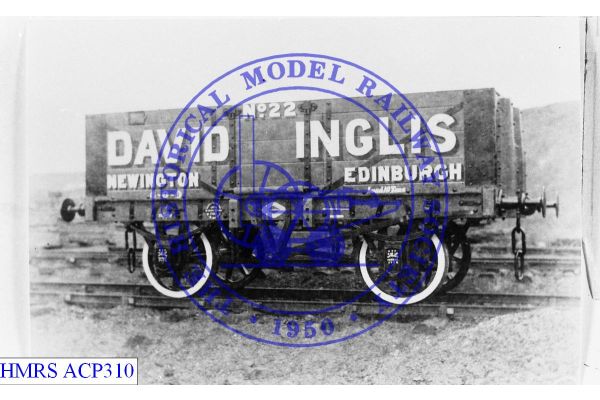 [ACP310] David Inglis (Edinburgh) 10T 4 plank No.22 [OP] 1904 R3L Wooden solebars, open spoke wheels.