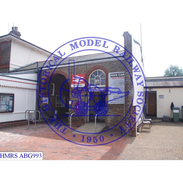 [ABG993] Woodbridge Station. North west facing elevation of main station building showing