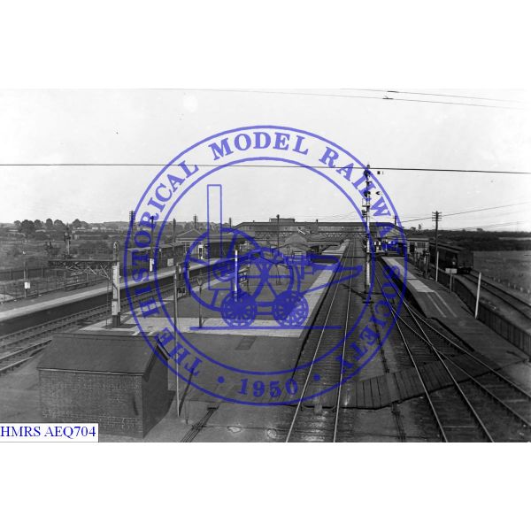 [AEQ704] Severn Tunnel junction, aloft view E through station, board