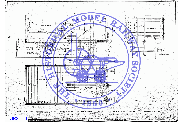 HMRS 104: 12 Ton 7 Plank Coal 9ft w/b, 16ft 6ins o/h