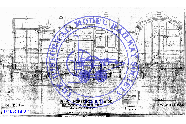 HMRS 14691: Horse Box, 11ft 6ins w/b, 23ft 2ins o/a