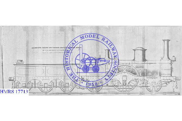 HMRS 17713: 2-2-2 - No 180 'Plews' As Adapted for High Speeds by R & W Hawthorne, Newcastle Upon Tyne
