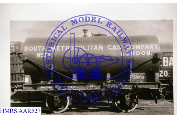[AAR527] South Metropolitan Gas (SE18) 14T tank No.33. Angerstein Wharfe, Charlton, Woolwich.