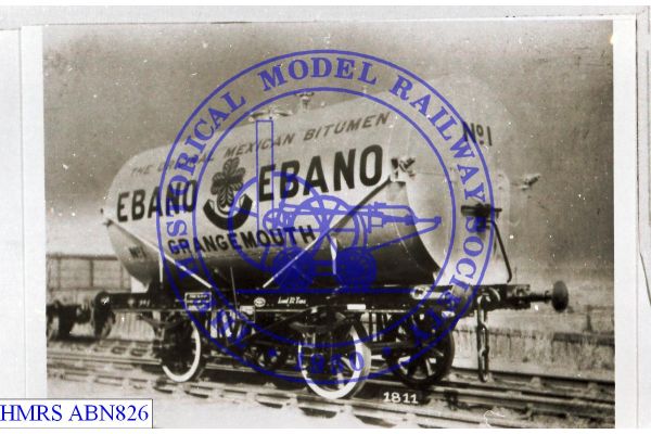 [ABN826] Ebano Oil (Grangemouth) 12T Mexican bitumen tank No.1 [OP] R3L Steel channel solebars, split spoke w