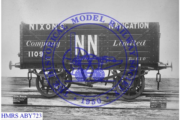 [ABY723] Nixon's Navigation (Cardiff) 10T 6 plank  1109 [OP] Side 9ft wheelbase, steel frame, black body whit