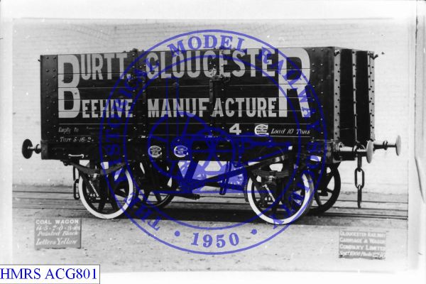 [ACG801] Burtt (Gloucester) 10T 6 plank No. 4 [OP] 1900 R3L Beehive Manufacturer, spoked wheels, sSdBk, GRCW
