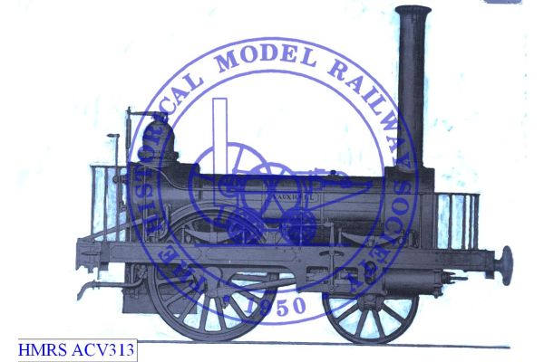 [ACV313] Etching of ex Liverpool & Manchester Railway 2-2-0 “Vauxhall”
