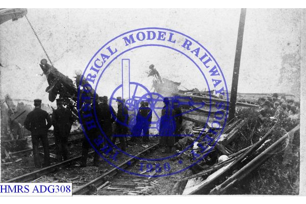[ADG308] Thirsk accident, debris clearance, many onlookers, sheared locomotive right