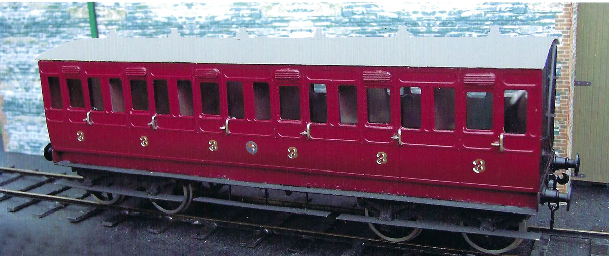 Cork, Bandon & South Coast Railway coach model