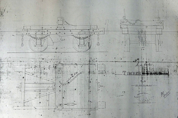 MWR timber truck timber truck drawing